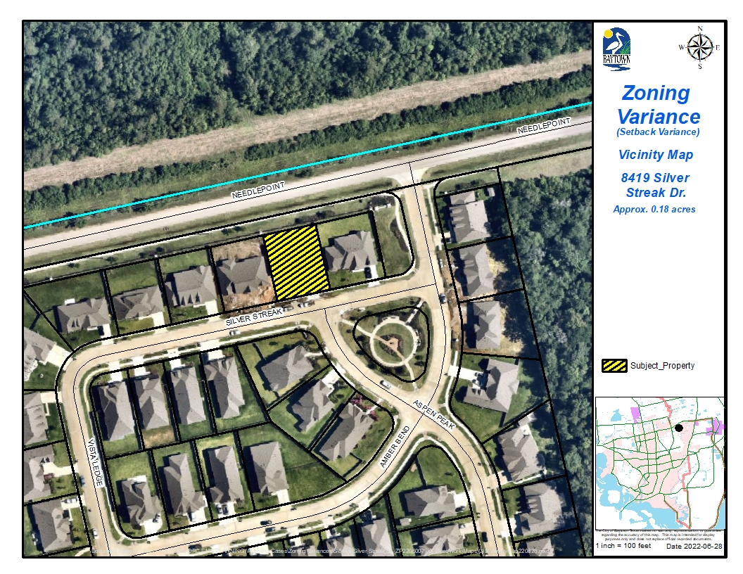 8419 Silver Streak Drive Zoning Variance Baytown Engage