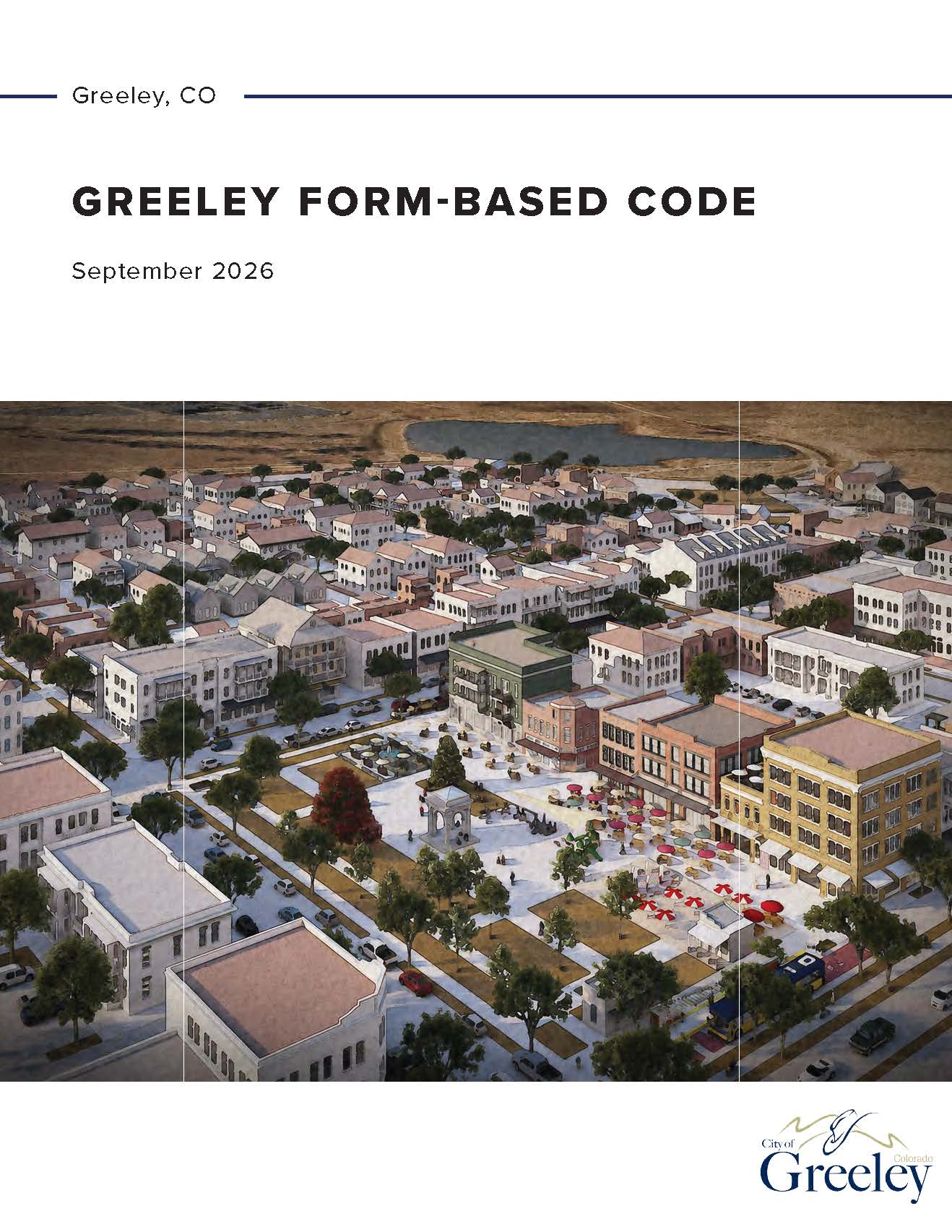 Document cover for the Final Draft of the Westside Area Plan's Form-Based Code.