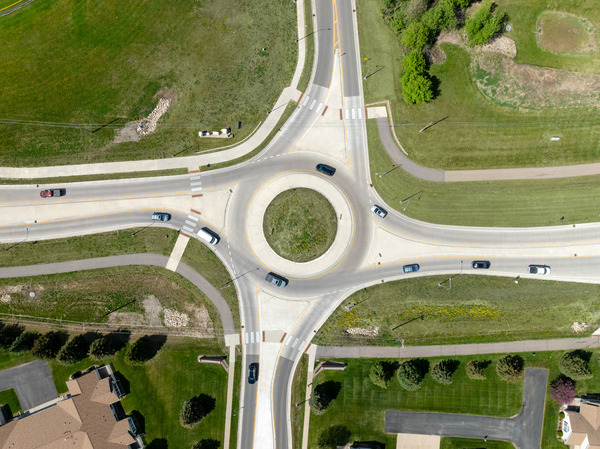 Image example of a roundabout.