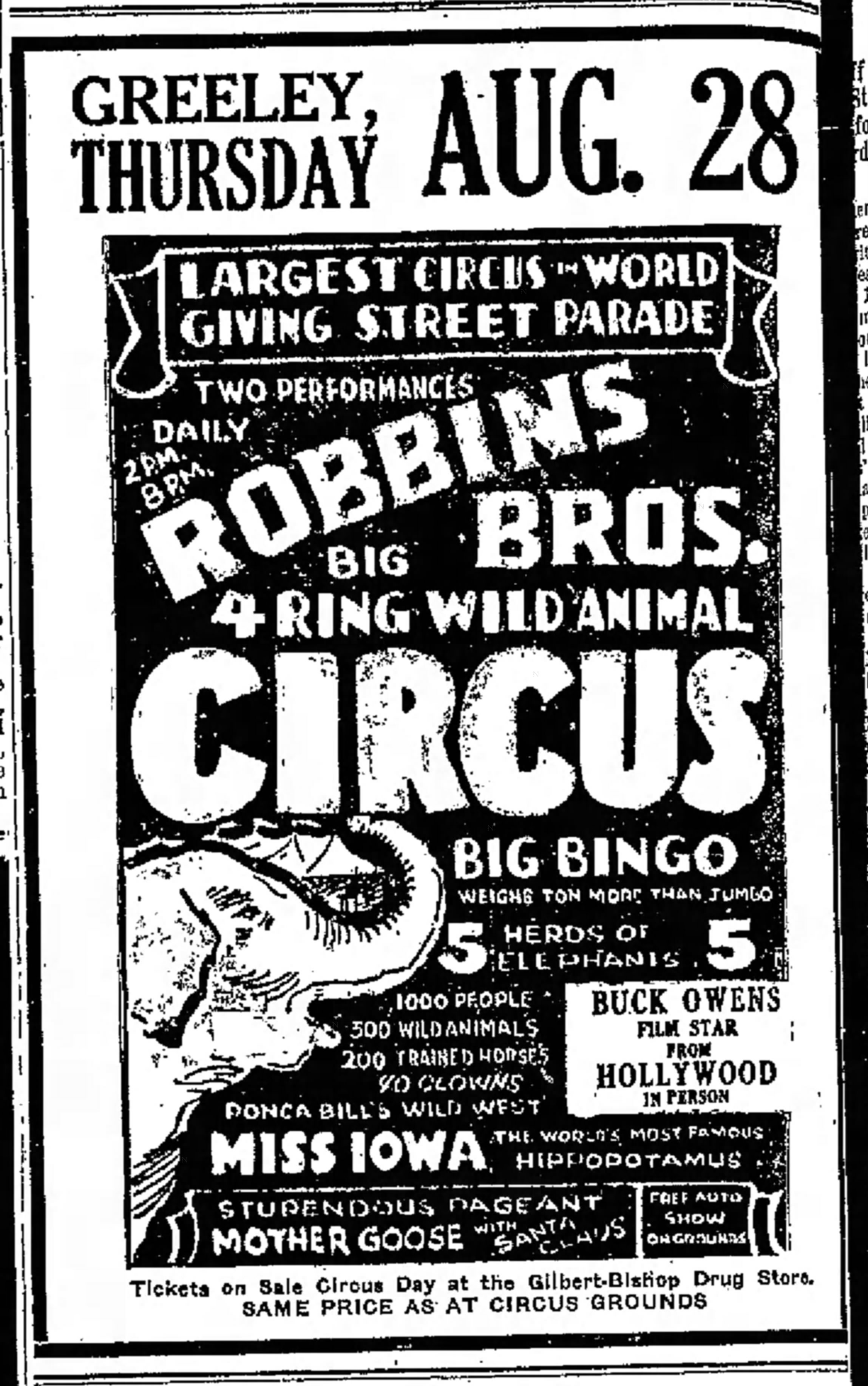 Largest Circus in the world, Giving street parade