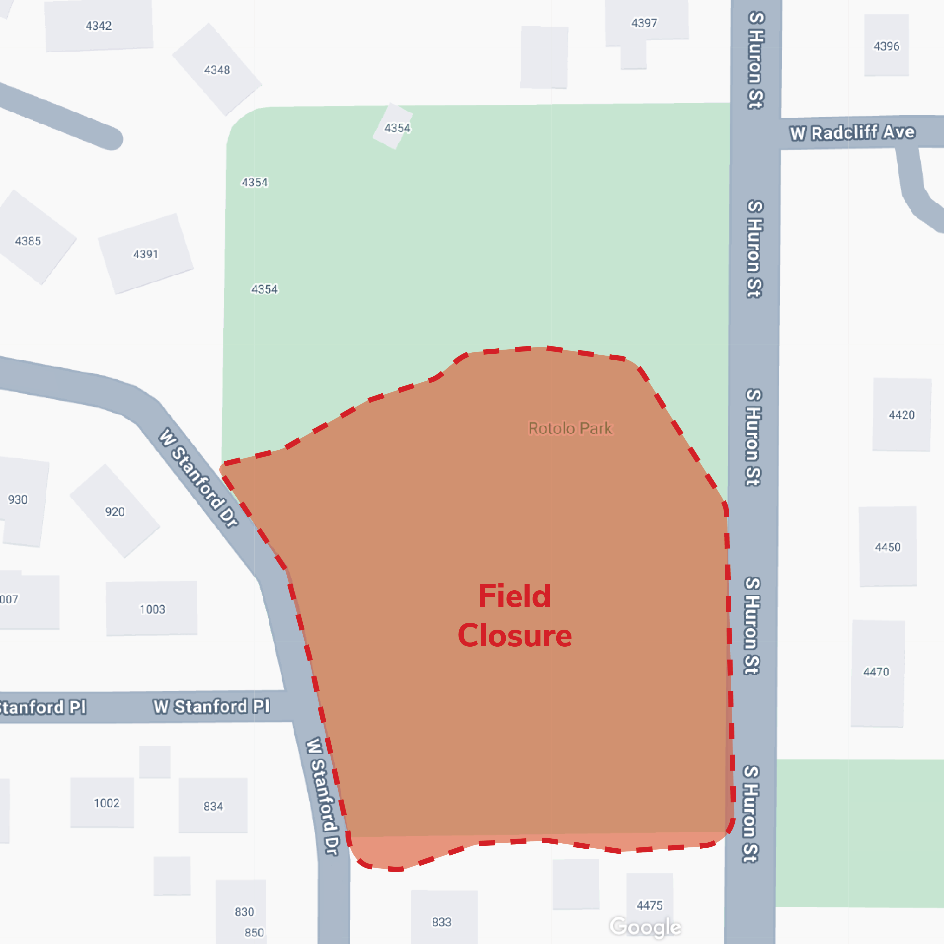 Rotolo Park Field Closure | South Englewood Flood Reduction Project ...