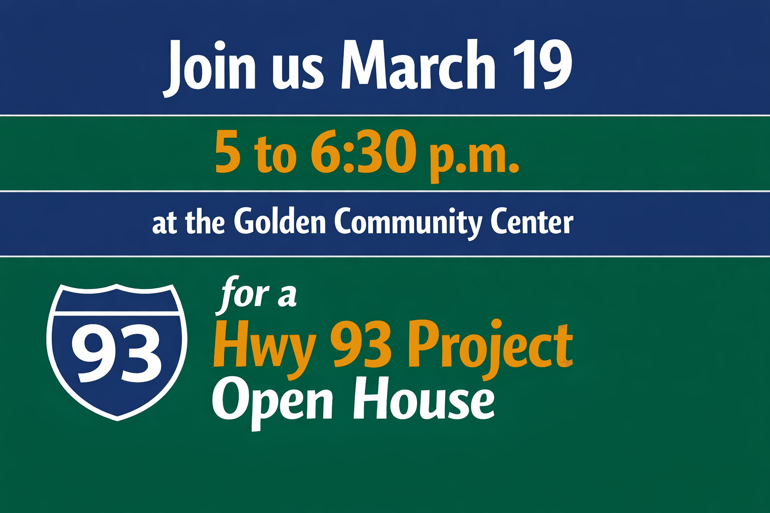 Join us March 19 at the GCC from 5 to 6:30 p.m. for a project open house.