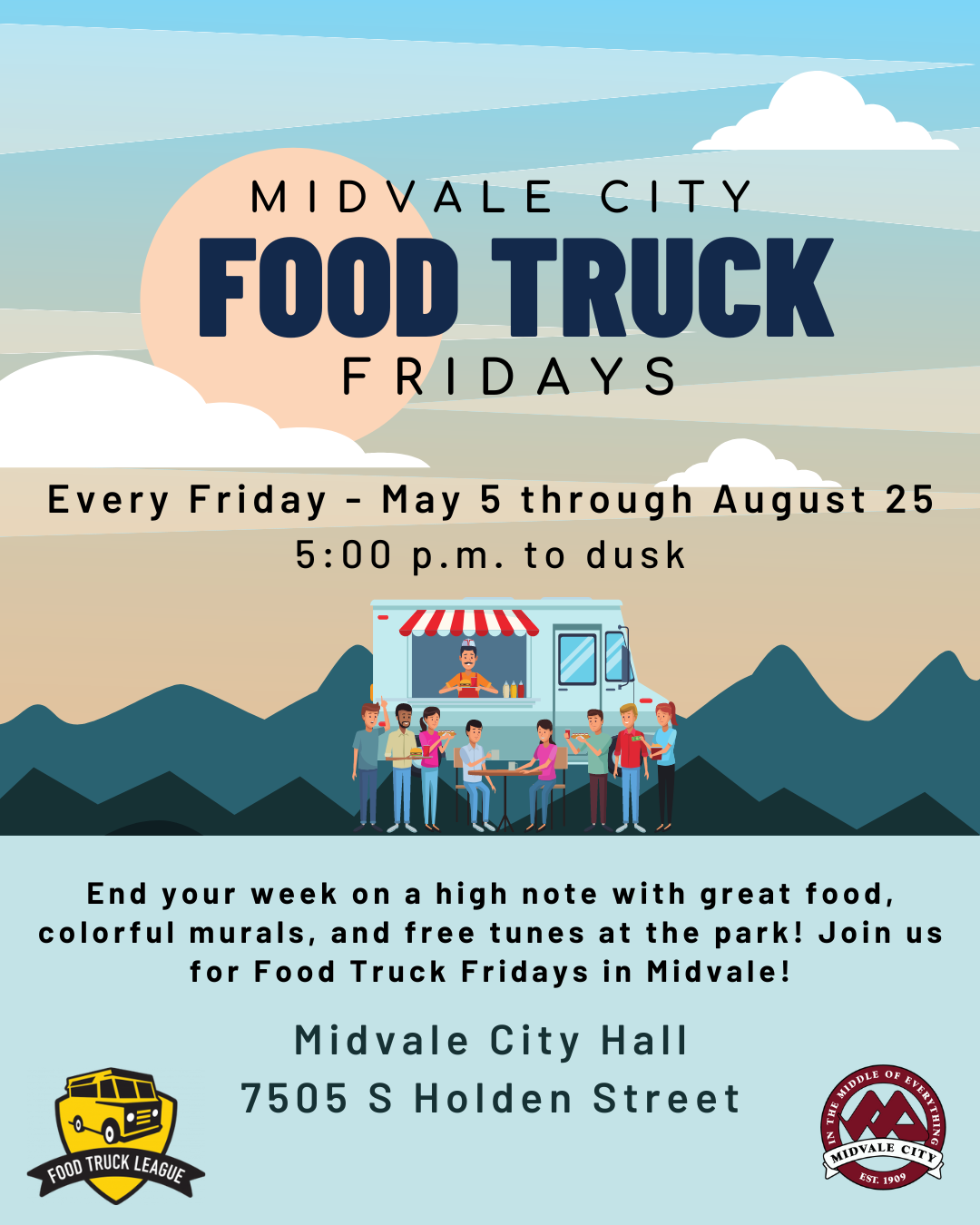 Midvale City Food Truck Fridays & Free Summer Concert Series Engage