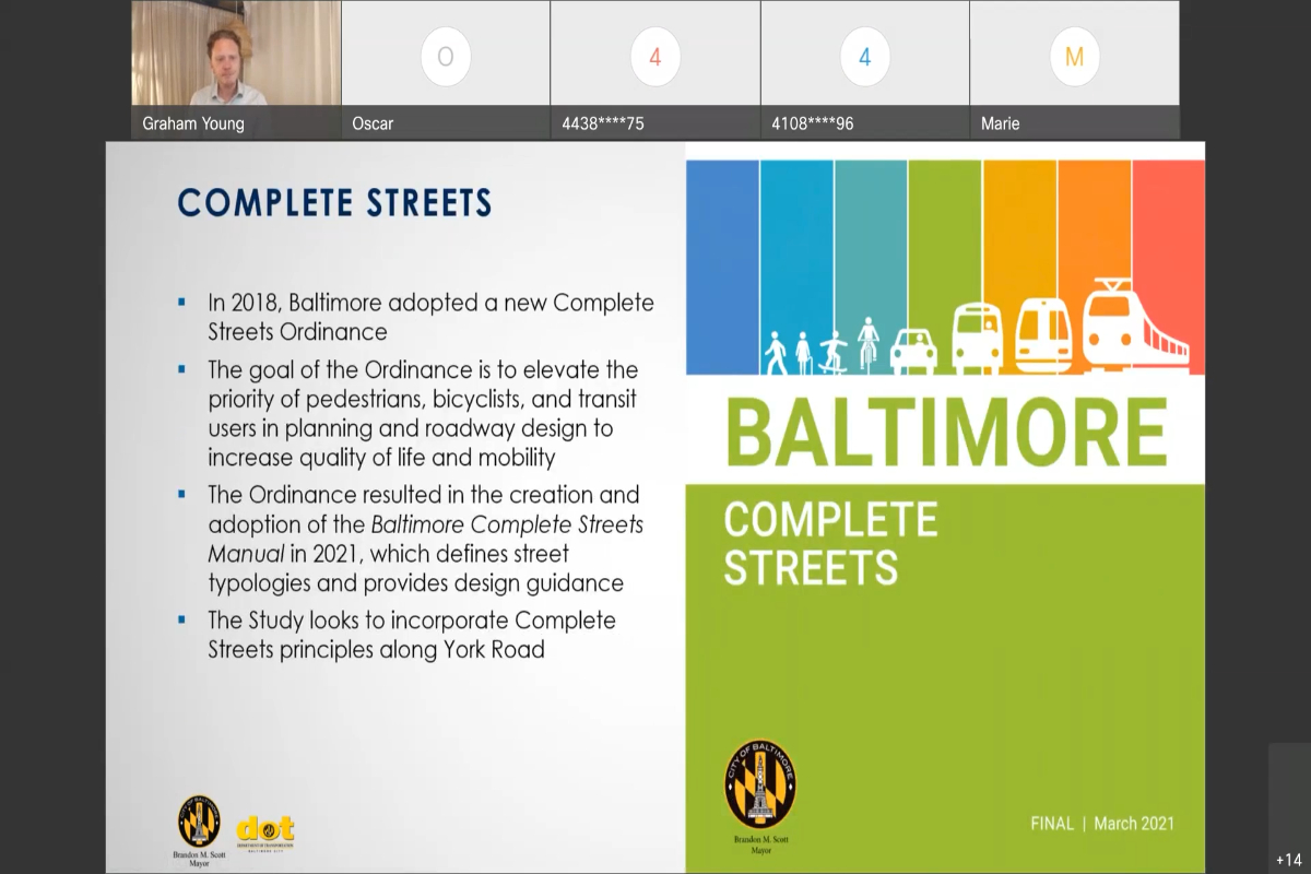 York Road Transportation Study Public Meeting #1 on February 3, 2022