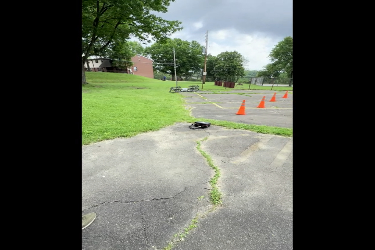 HACP Computer Education Assistant Jordan Owens works on his drone flying certification