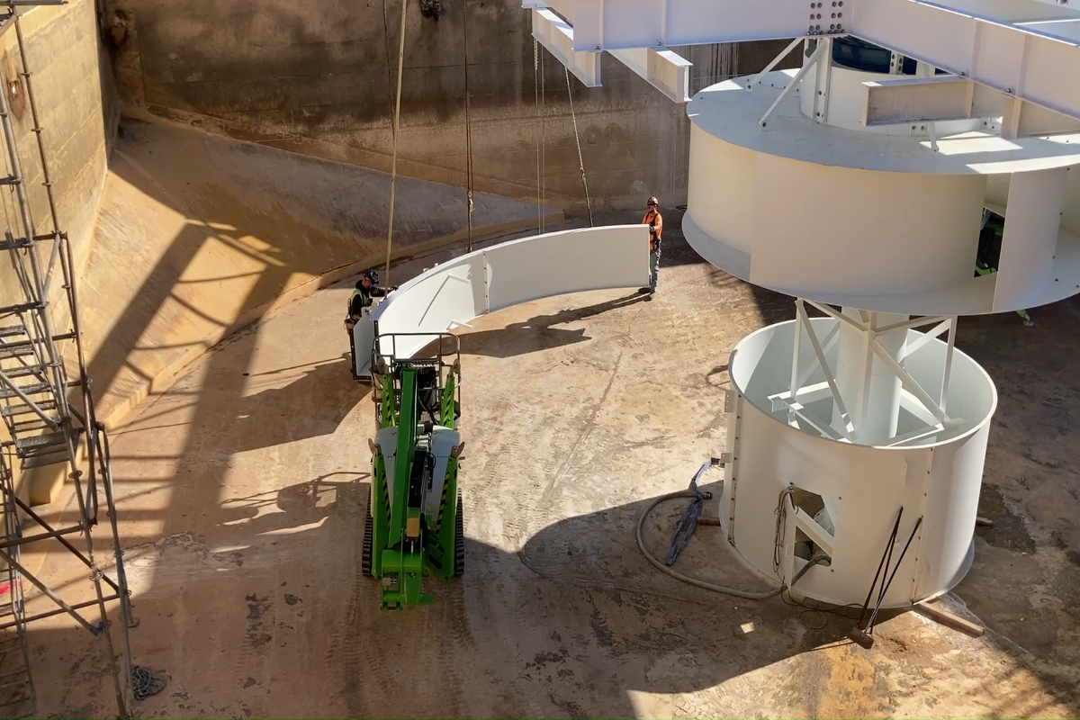 Primary Basin 1 construction