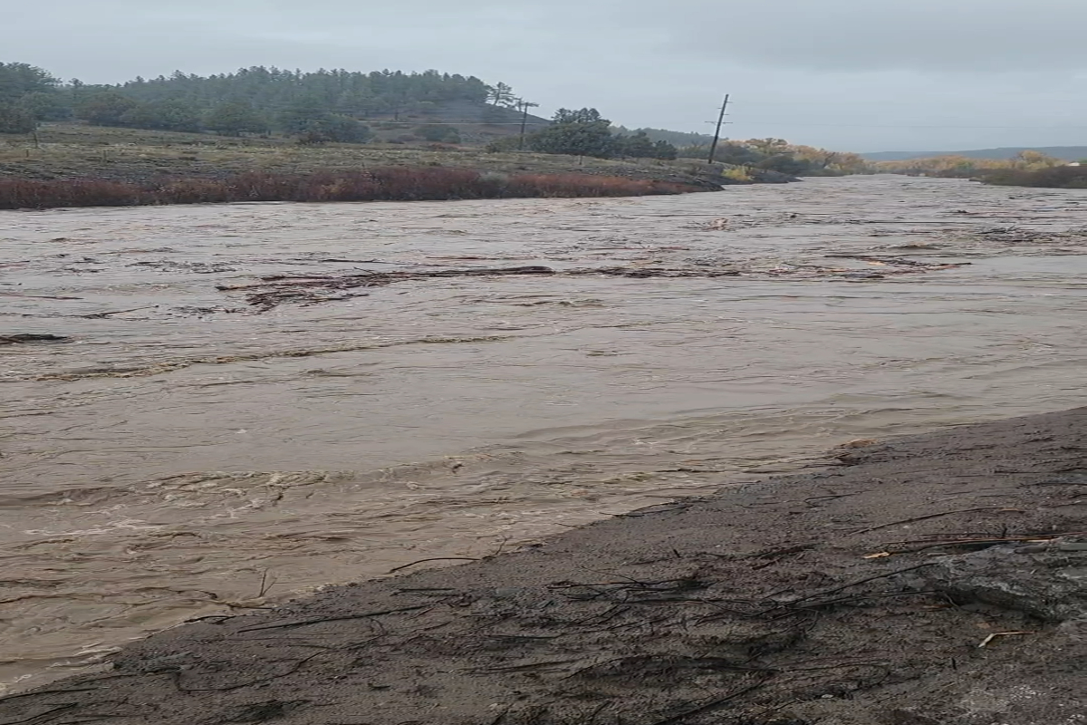 October 2025 flooding at the new River Park embankment