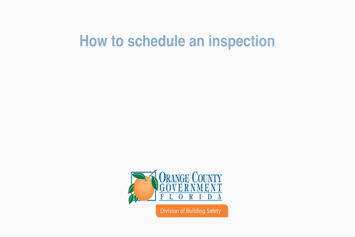 Permitting Website Help: Scheduling Inspections 