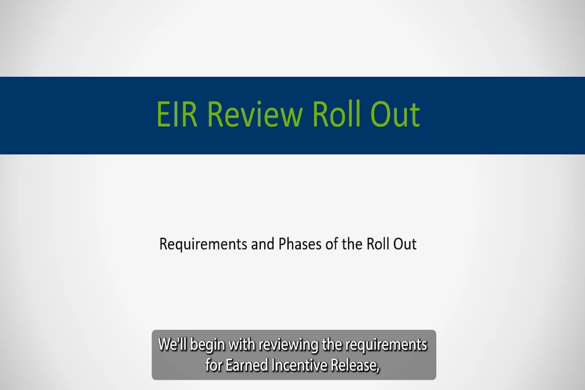 Earned Incentive Release Credit (EIRC) Roll Out May 2026