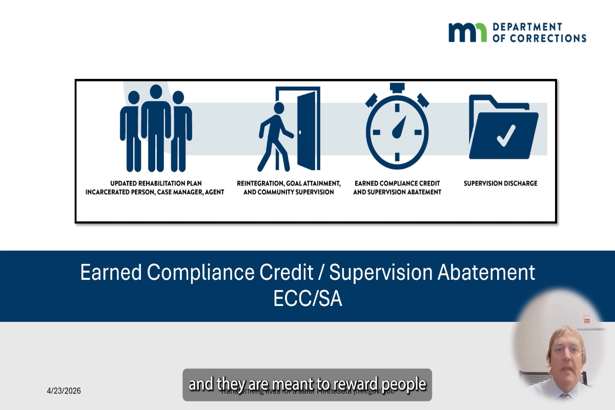 Earned Compliance Credit/Supervision Abatement (ECC-SA) Overview