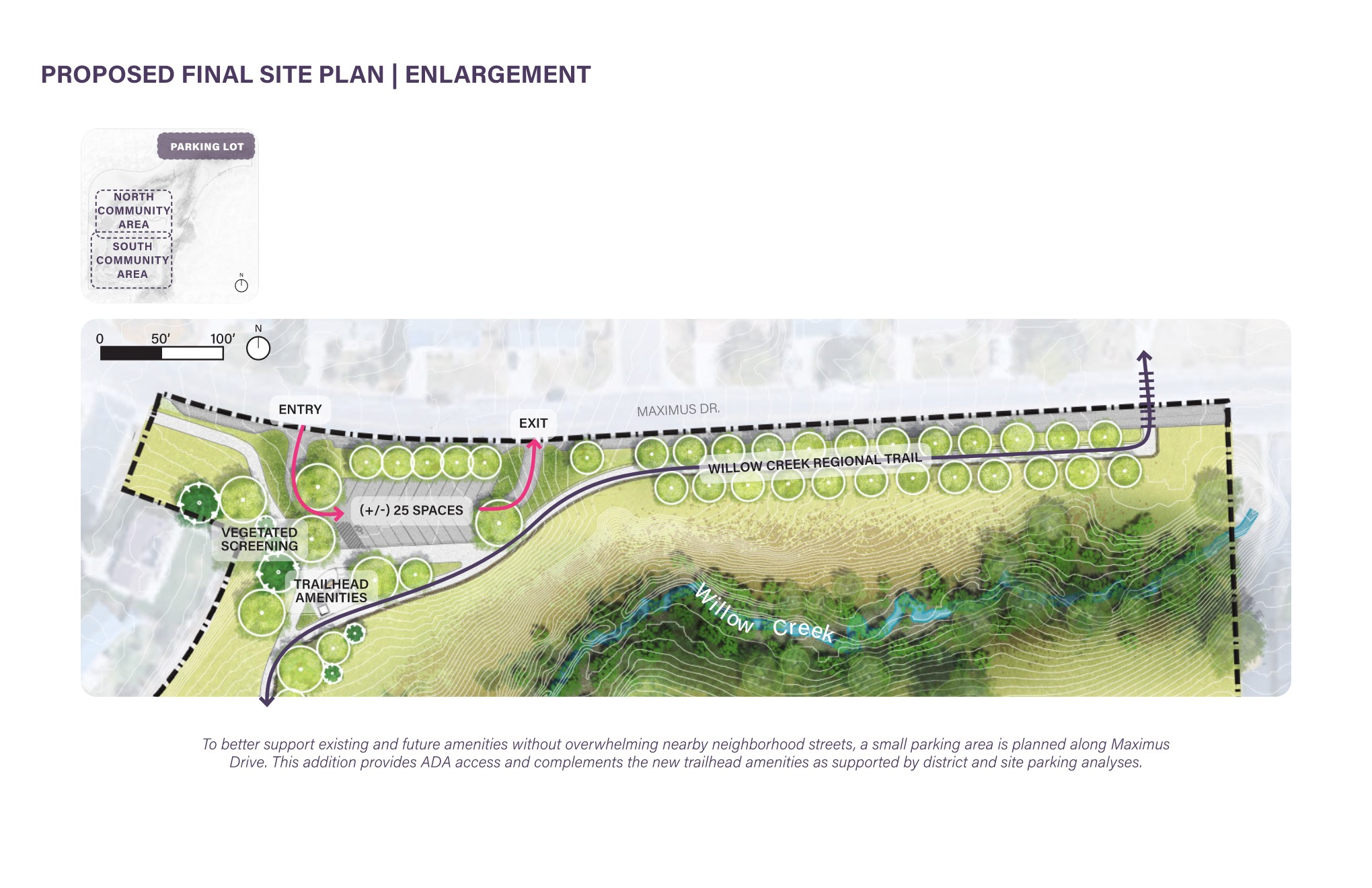 Sweetwater Park Proposed Final Site Plan Enlargement Parking Lot Area