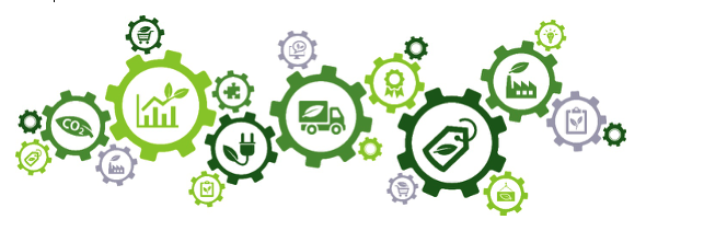 Weather, climate, recycle decorative graphic