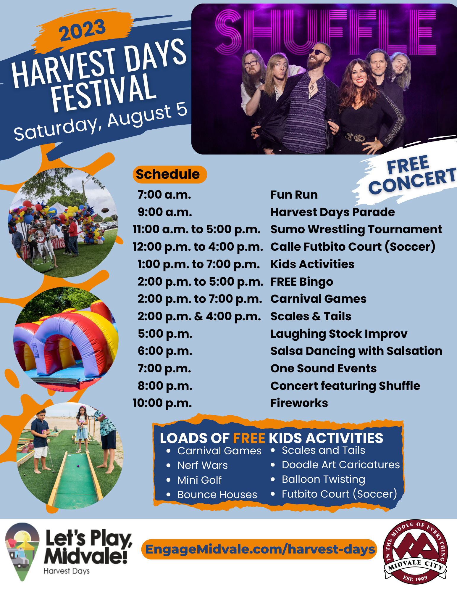 2023 Harvest Days Festival Schedule | Engage Midvale