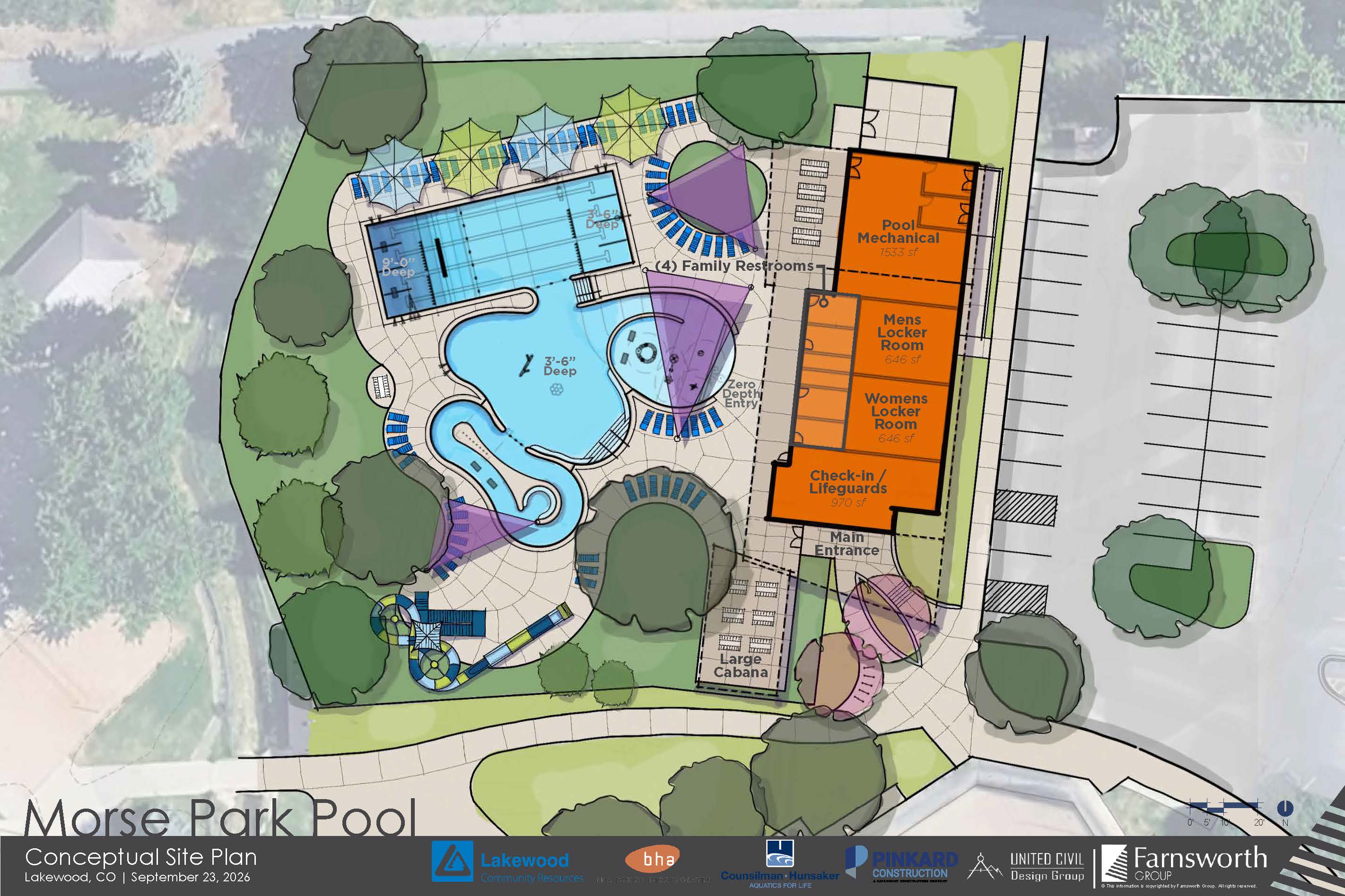Morse Park Pool draft site plan image