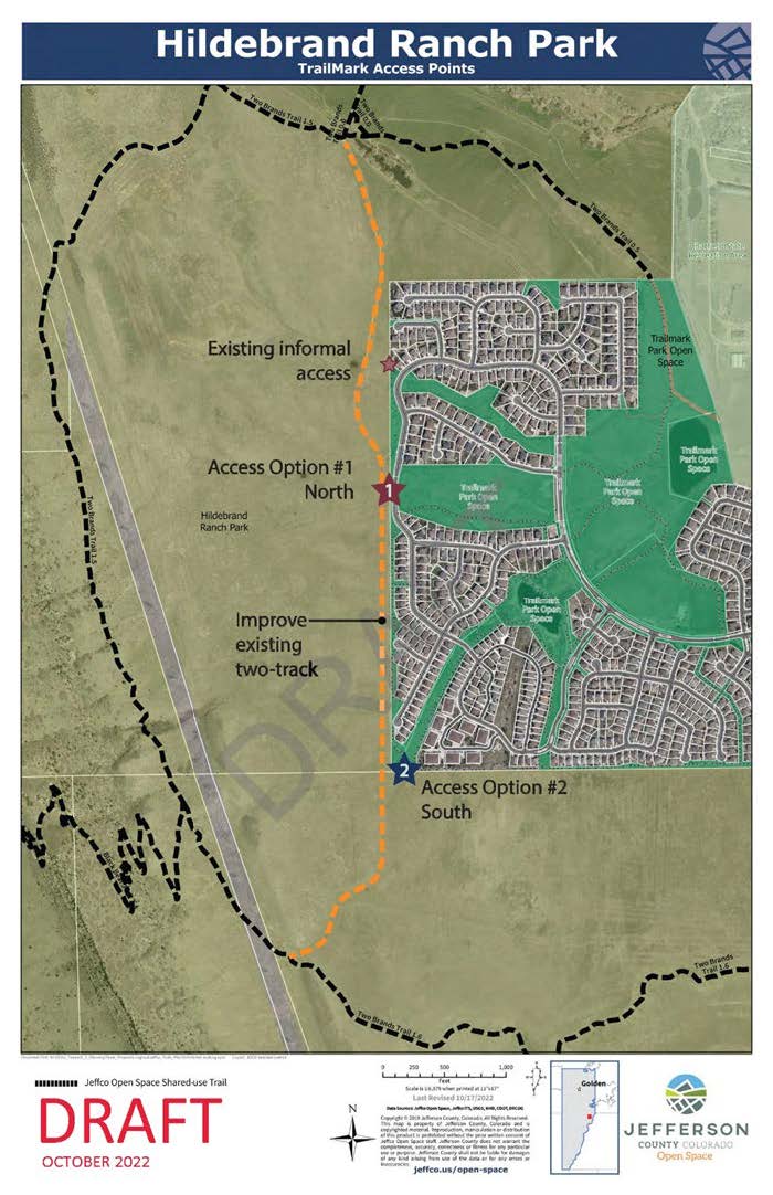 Hildebrand Ranch Park TrailMark Neighborhood Access South Suburban