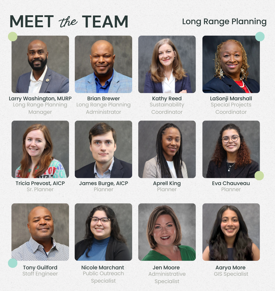 Long Range Planning Staff Members
