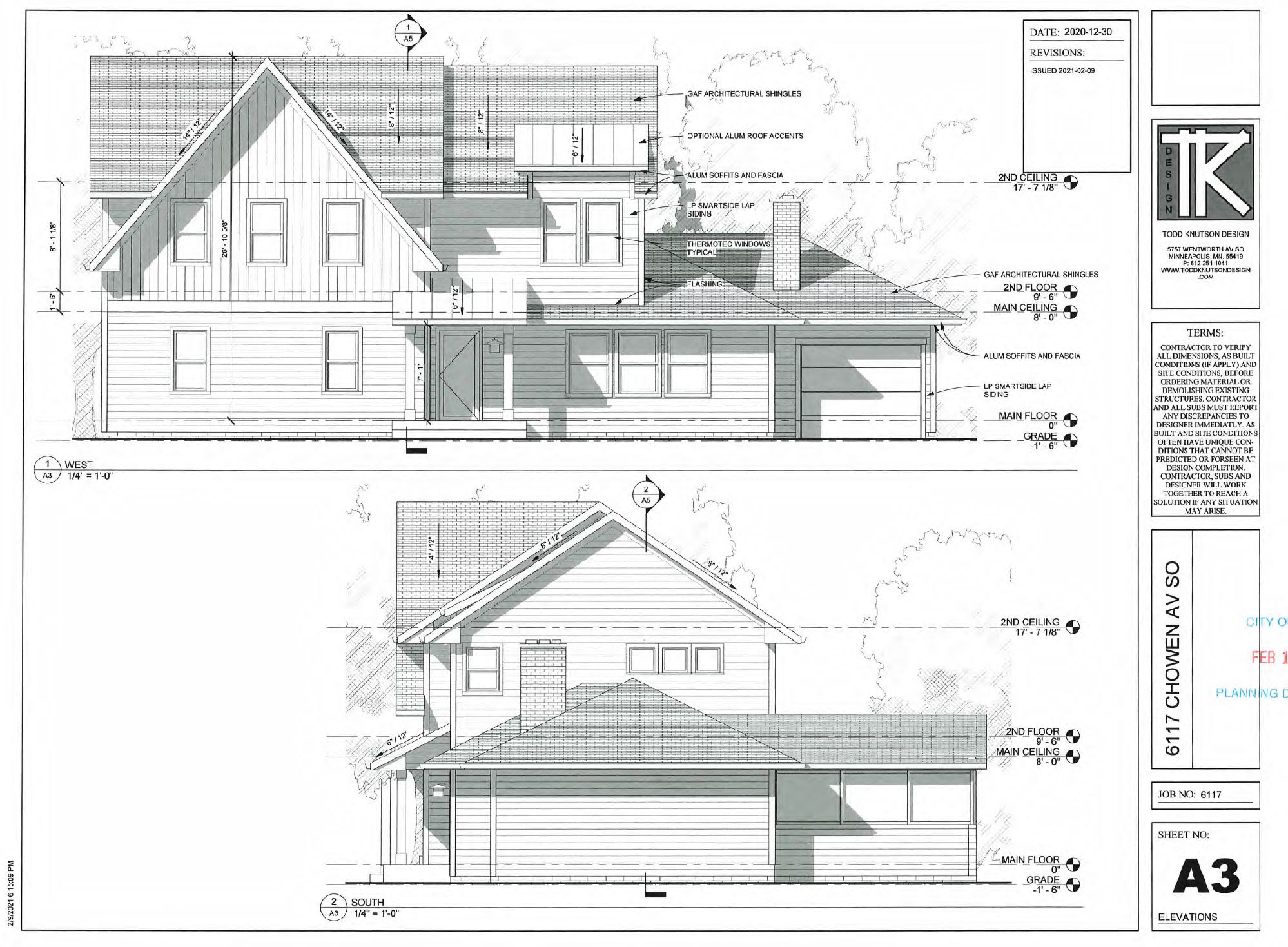 Public Hearing Side Yard Setback Variance, 6117 Chowen Ave S. Better