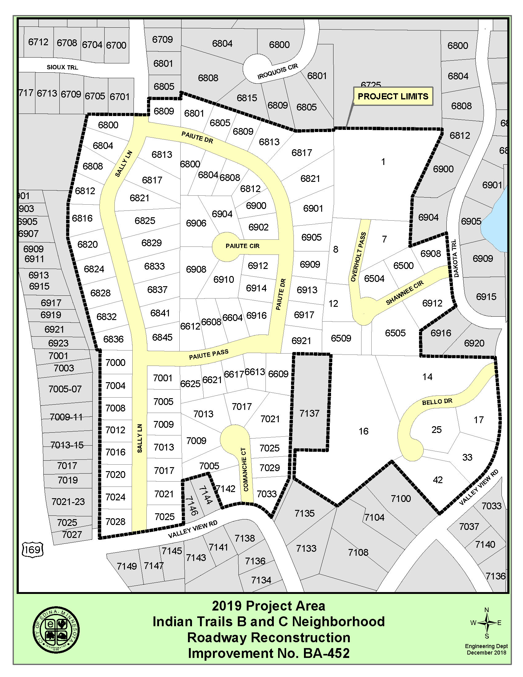 Shawnee Circle & Overholt Pass Concrete Postponed Indian Trails B & C