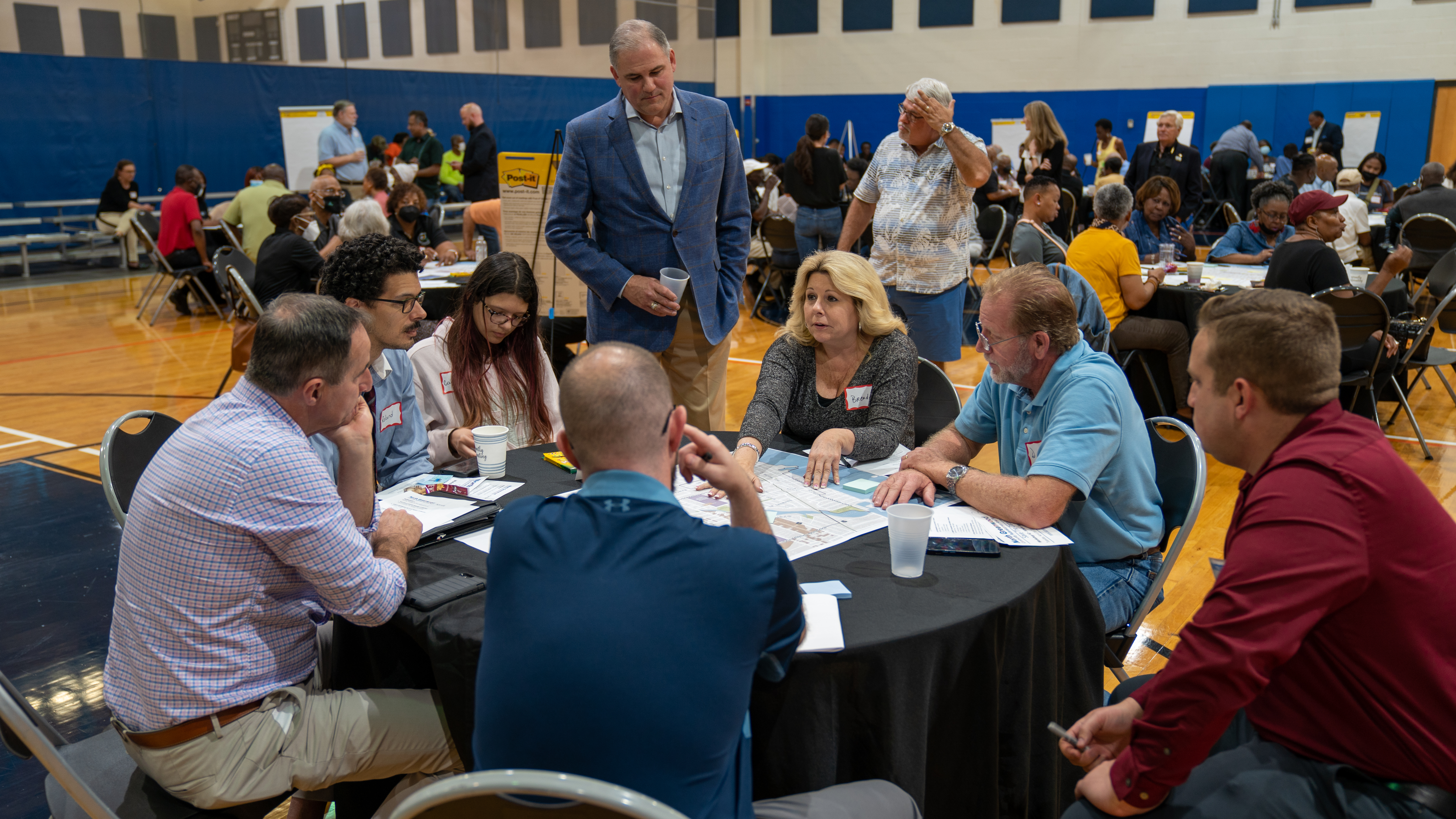 Table of participants at Workshop One