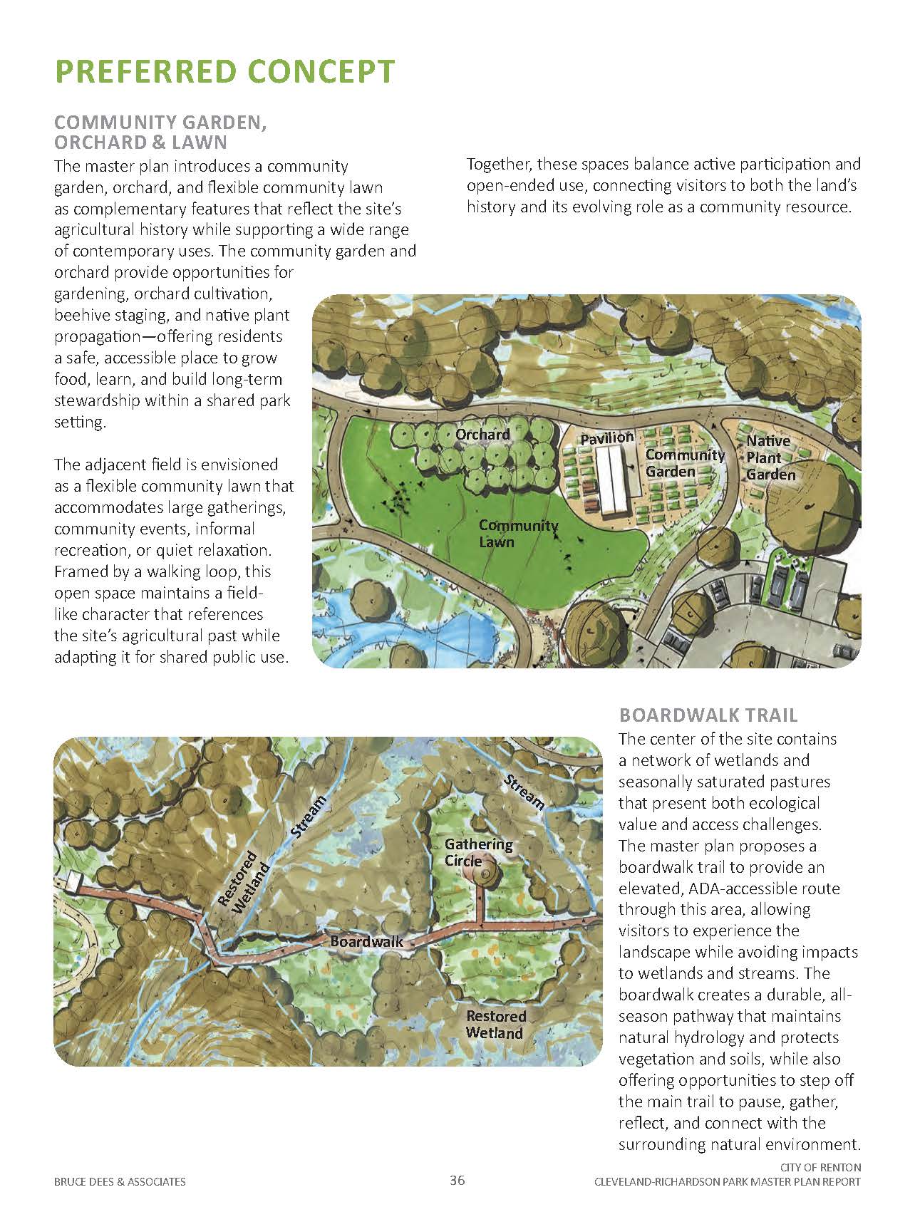 Garden, Lawn, and Boardwalk Trail Detail