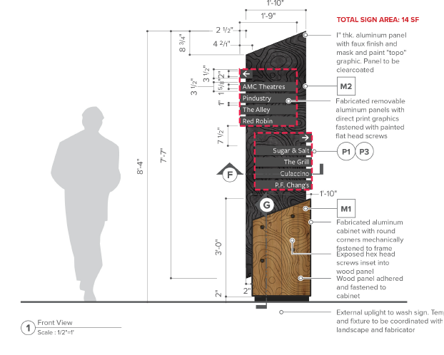 Pedestrian Directional Signs