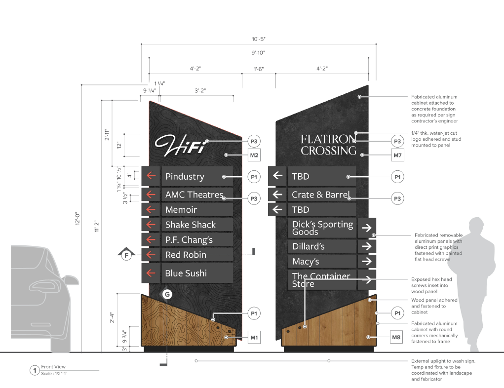 Vehicular Directional Signs