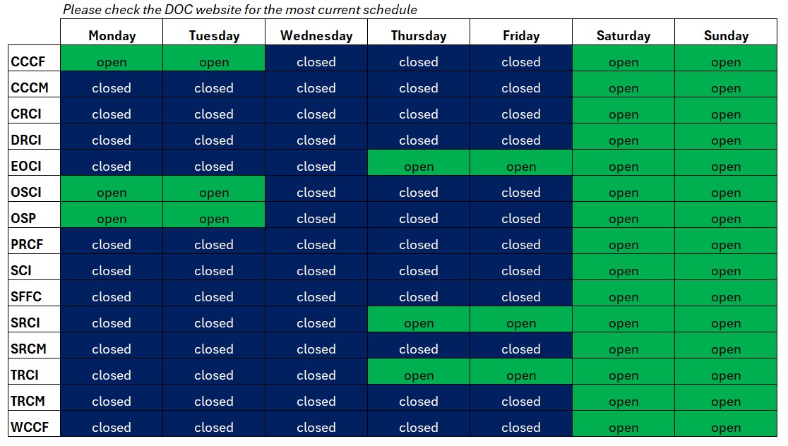Facility Calendar