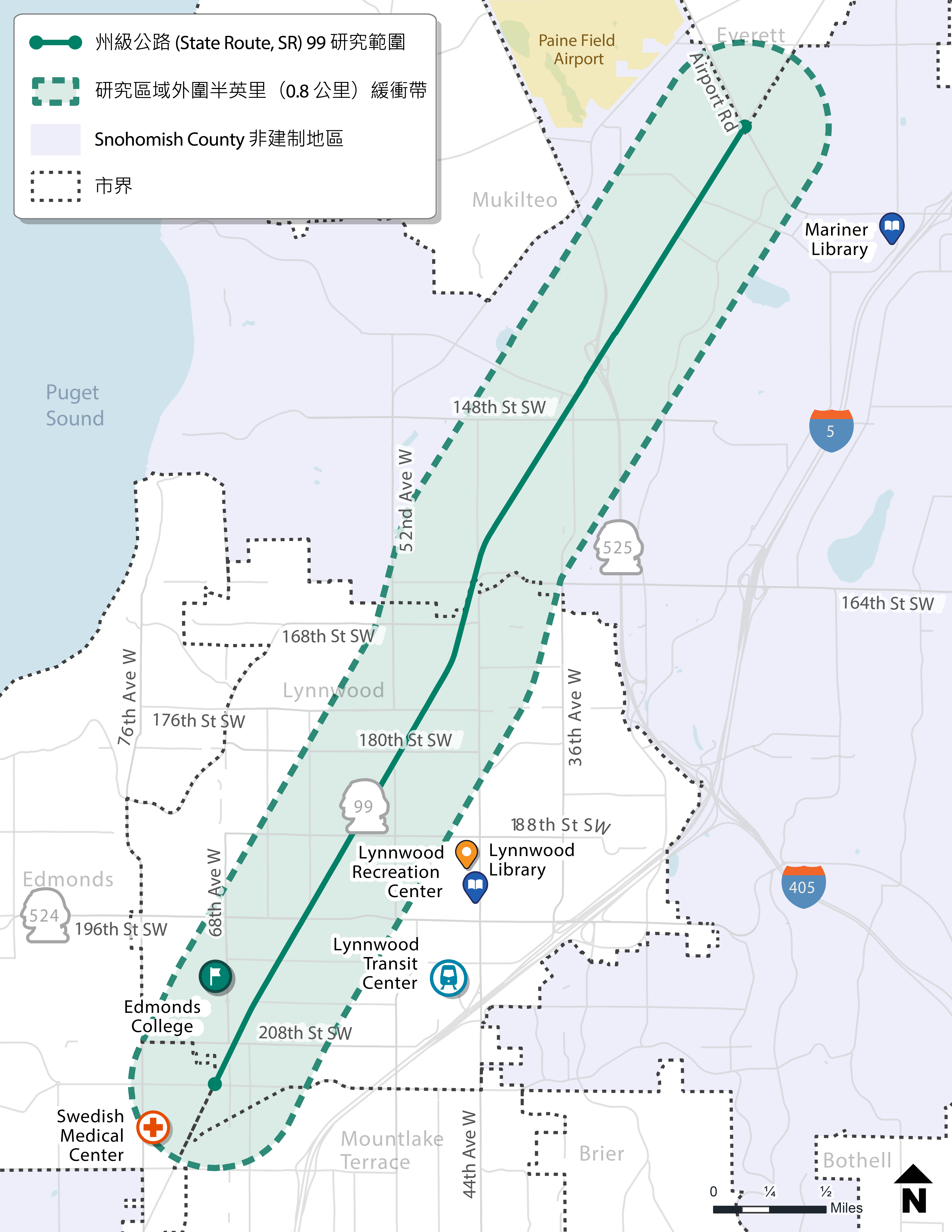 SR 99 於Lynnwood 市與Snohomish County 非建制地區的初步設計研究| Engage WSDOT - Online open  houses
