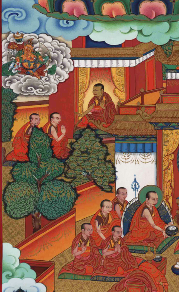 Gendun Gyatso receives teachings from the many esteemed teachers of Narthang monastery.