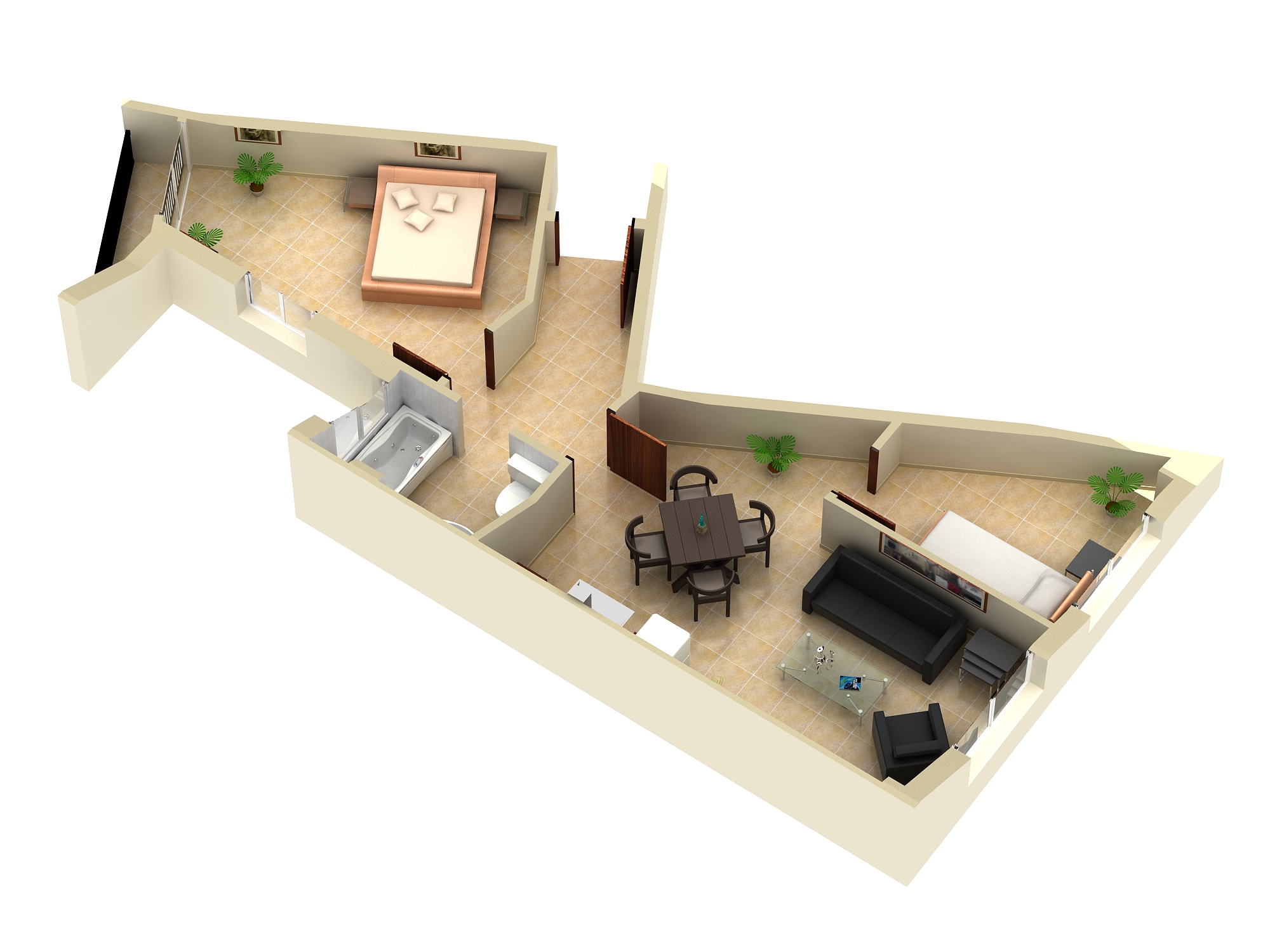 3D Floor Plan Modeling & Rendering Services