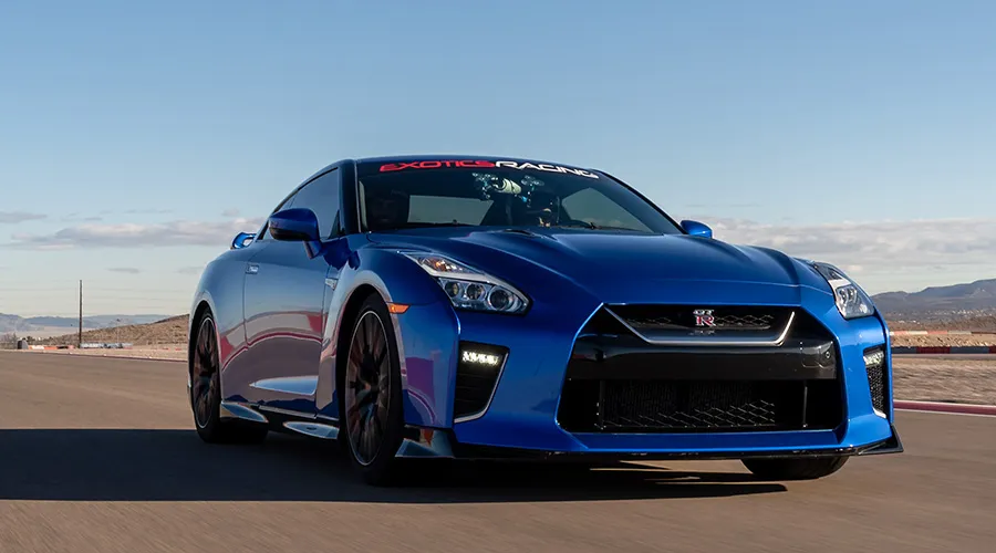 Nissan GT R on the Racetrack