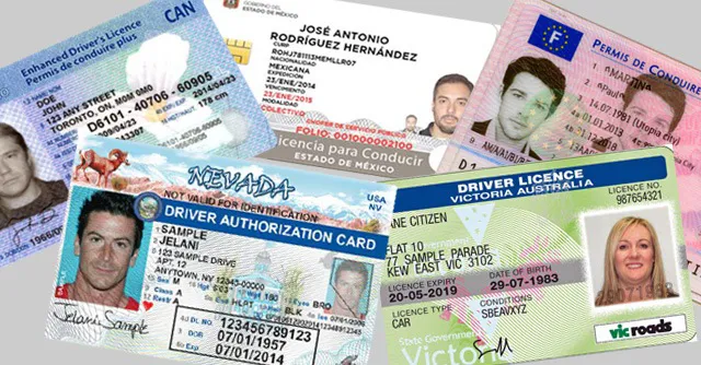 A collage of various international driver