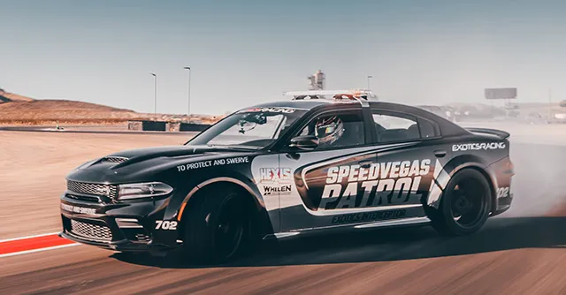 Experience full-speed thrills as a passenger in a Dodge Charger SRT Hellcat