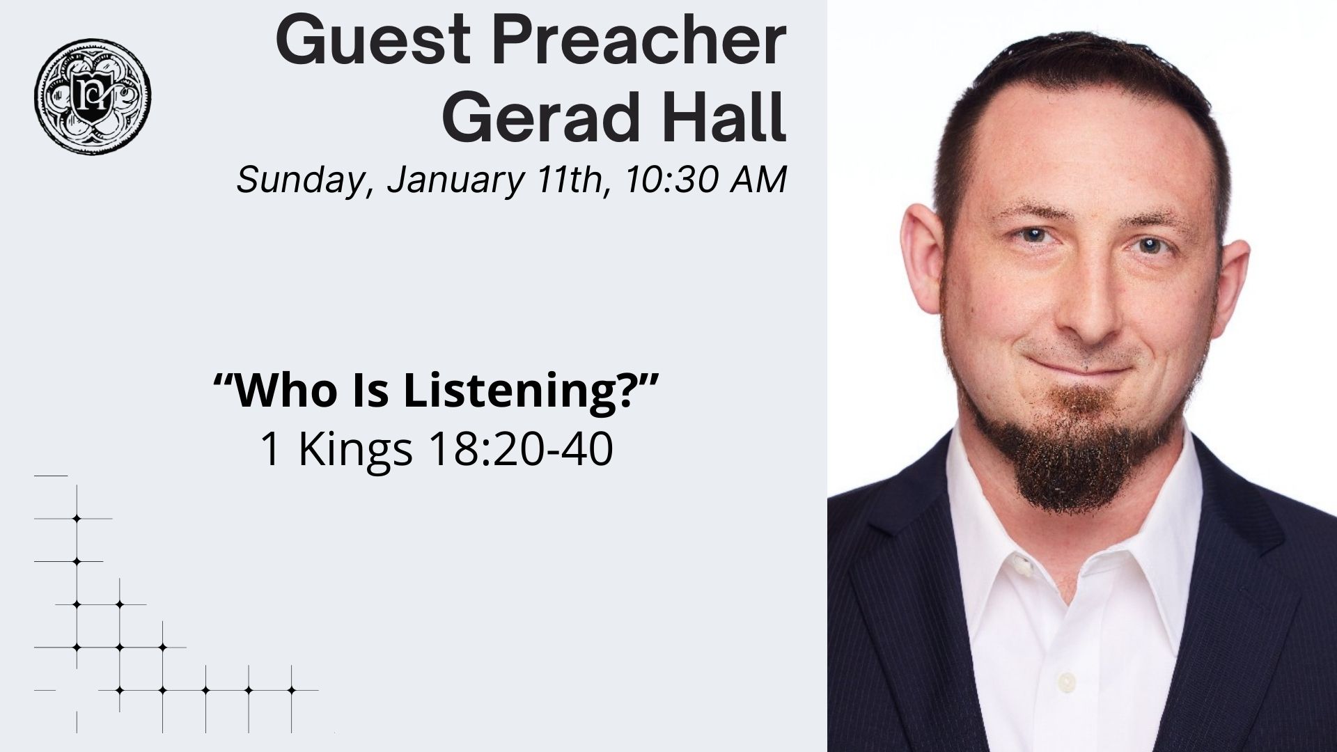 Guest Preacher Gerad Hall