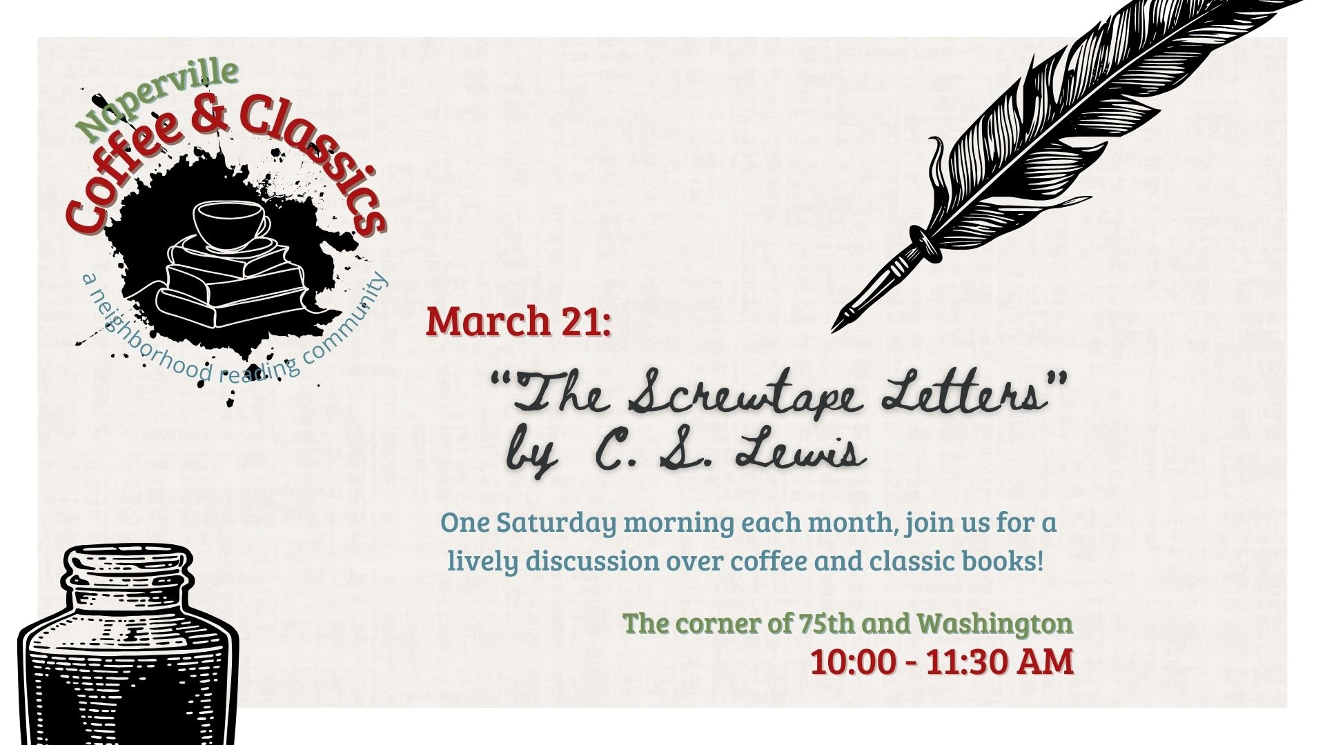 Naperville Coffee & Classics: a Reading Community