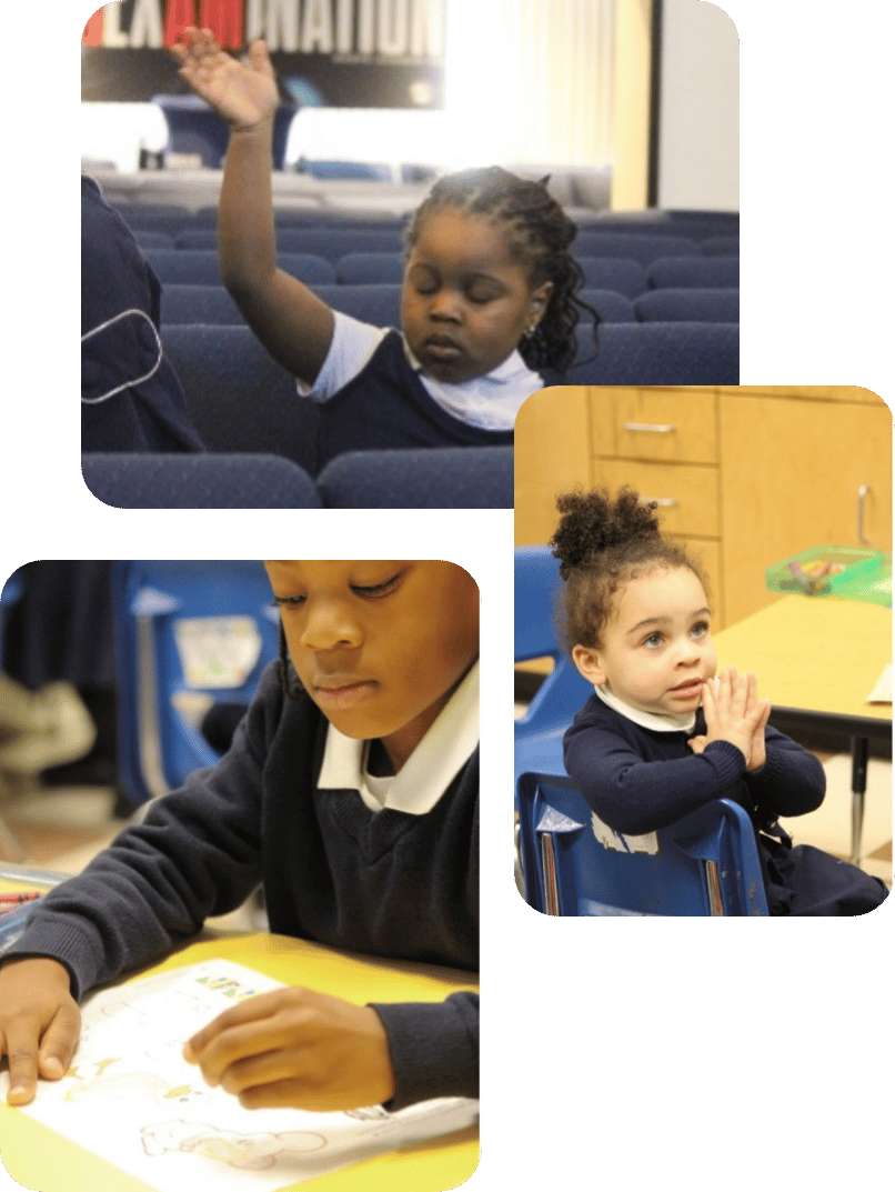 Kids jumping and celebrating