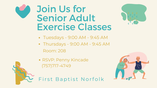 Senior Adults | First Baptist Church of Norfolk