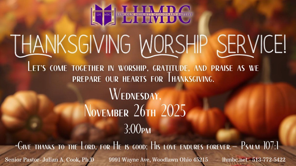 Thanksgiving Service 2025