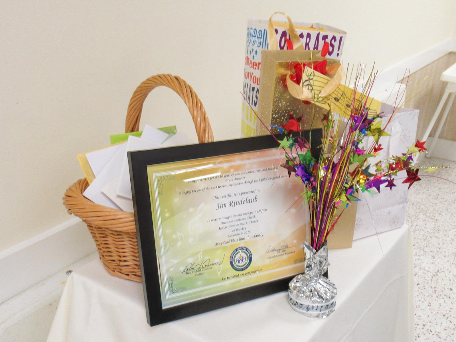 Jim Rindelaub 10th Work Anniversary