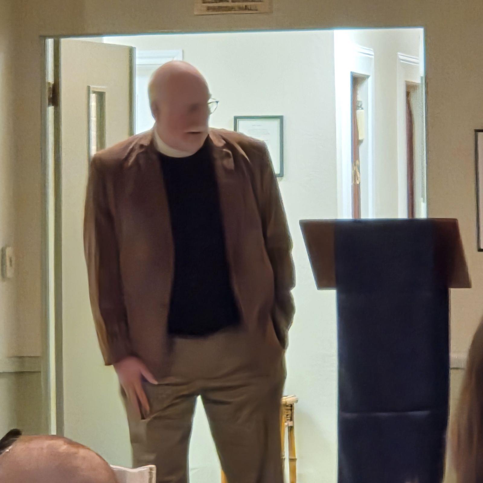 Father Helt, former rector and guest speaker