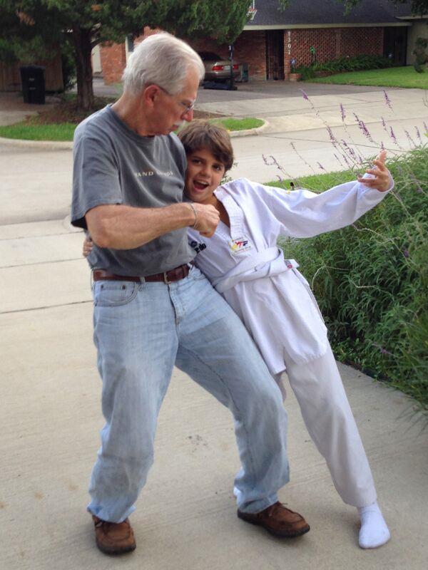 With grandson Jeremiah Webb, July 2014