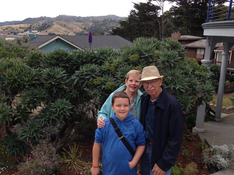 With Grandson Grant Rudolph, August 2014, San Francisco