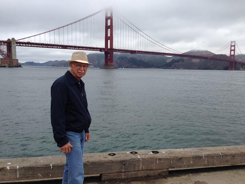 Happy place: San Francisco, Golden Gate Bridge, August 2014