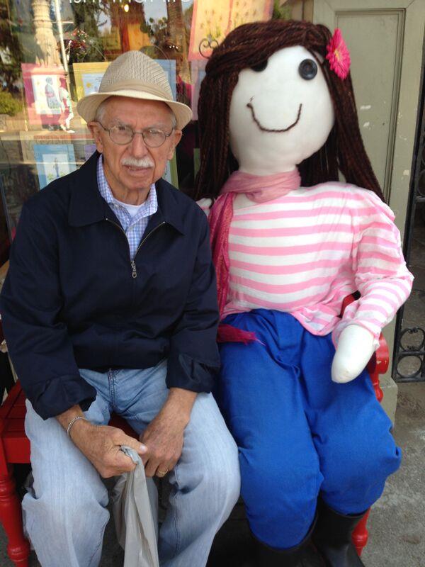 Shades of his Mom, Josephine, a talented seamstress who made Raggedy Ann and Andys