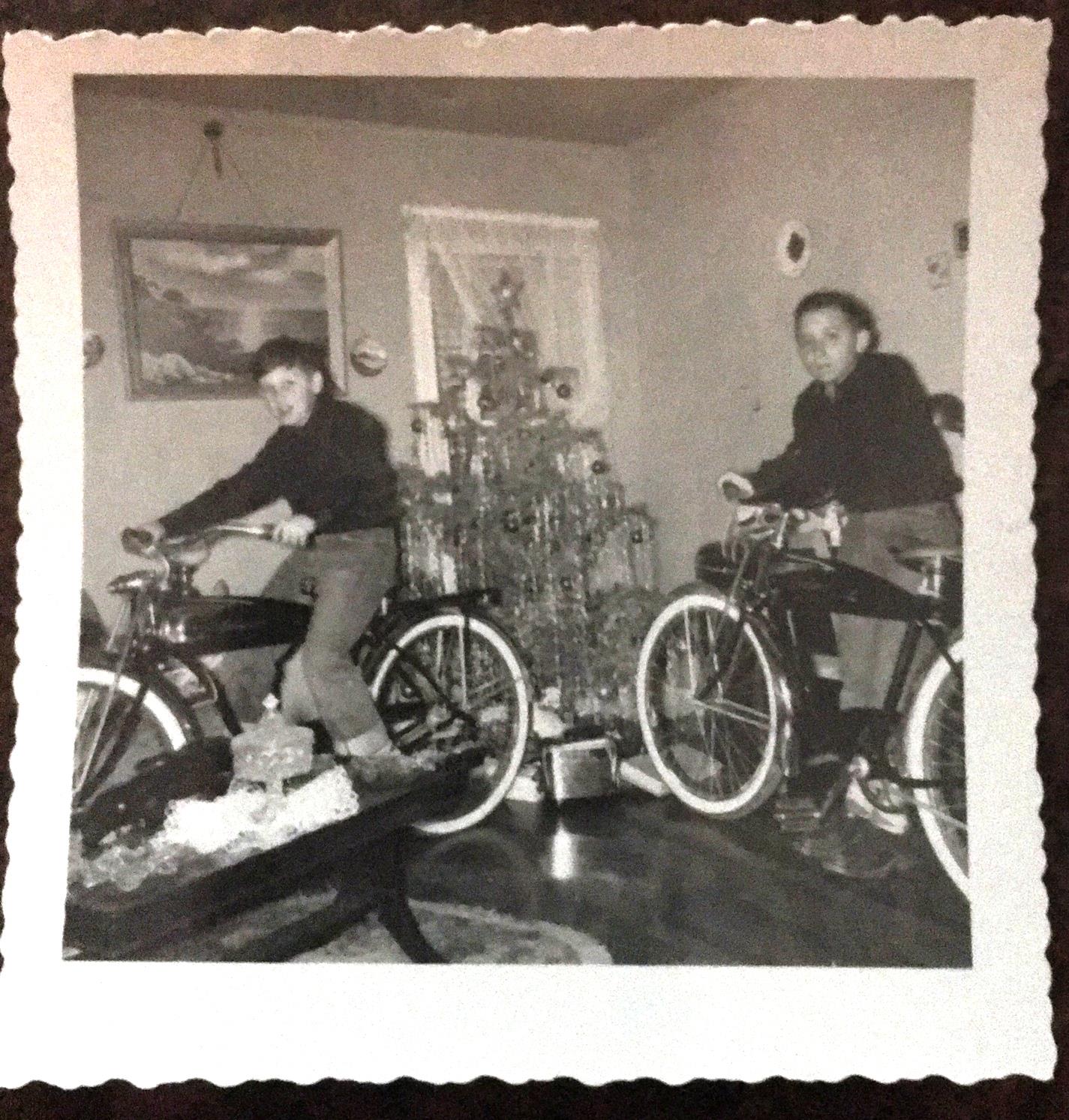 Bikes for Christmas, which they'd use to sell papers before school each morning.