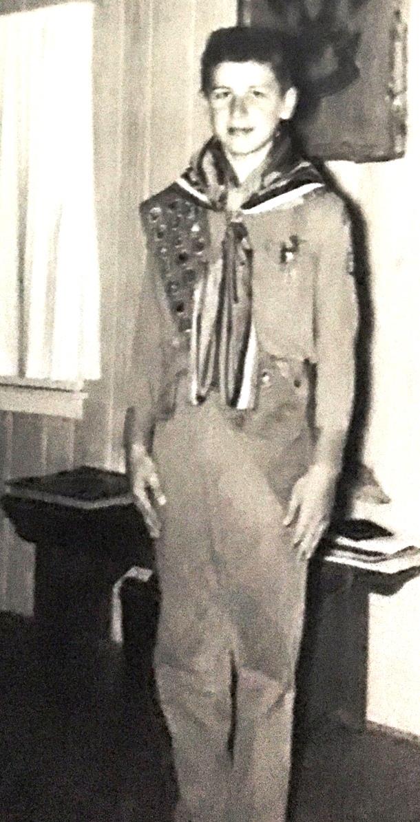 Eagle Scout, age 15,  1955.