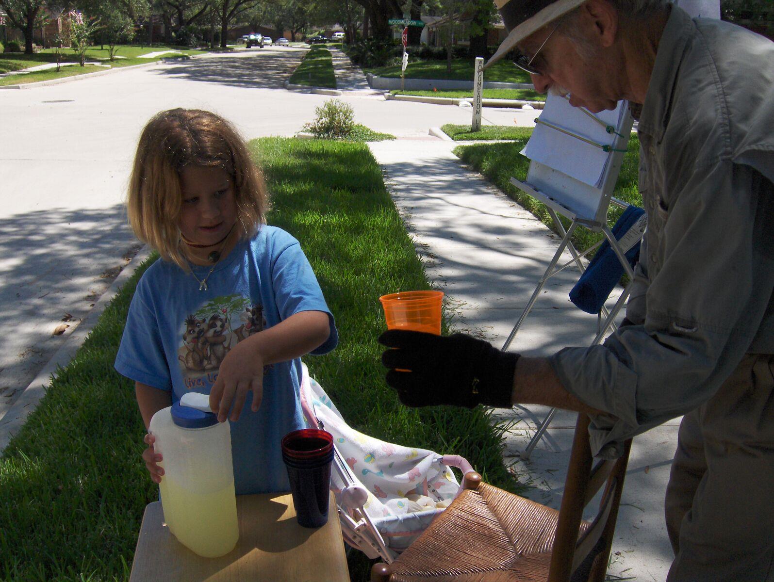 First lemonade stand customer, 2007