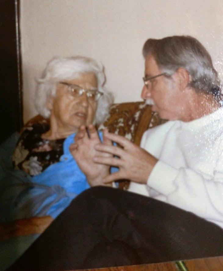 Grandma Mary Ienna, a major influence in his life.
