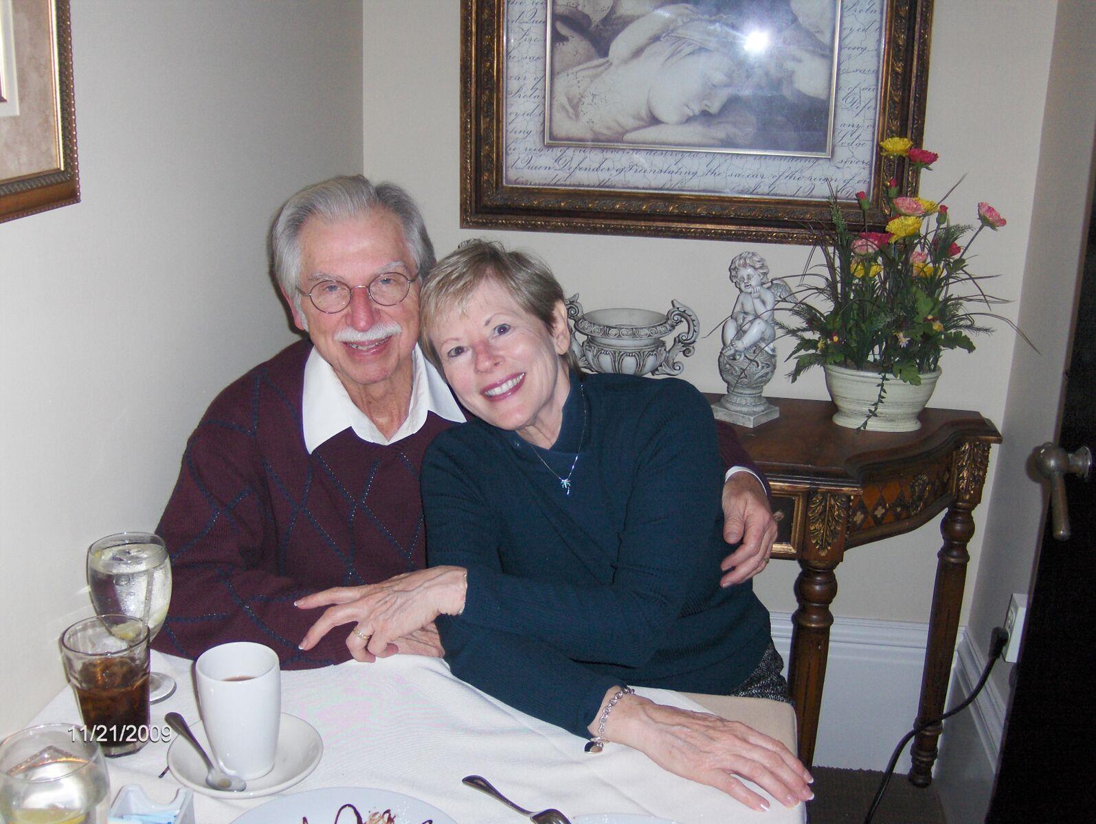 One of MANY wedding anniversaries in tiny Angel Room at Luigi's restaurant in Galveston