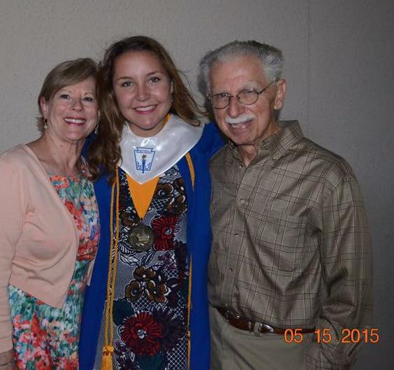 Granddaughter Mackenzie Rudolph's high school graduation, Edmund OK, May 2015